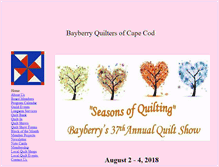 Tablet Screenshot of bayberryquiltersofcapecod.com